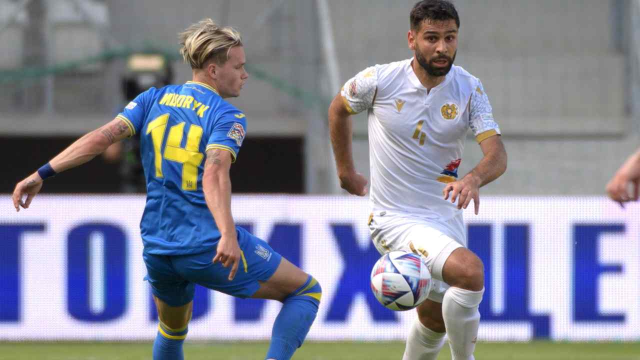 Voskanyan im Spiel gegen die Ukraine