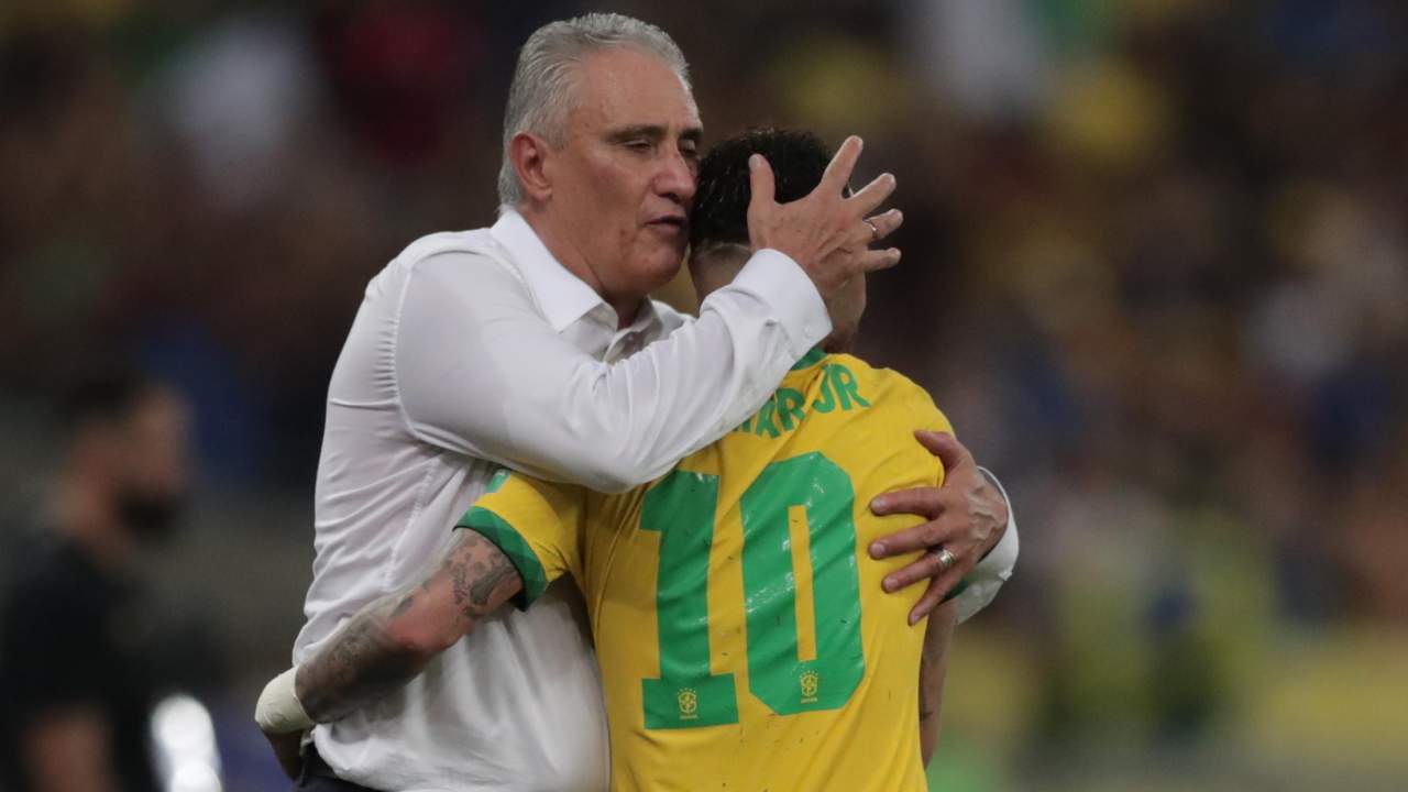 Tite y Neymar