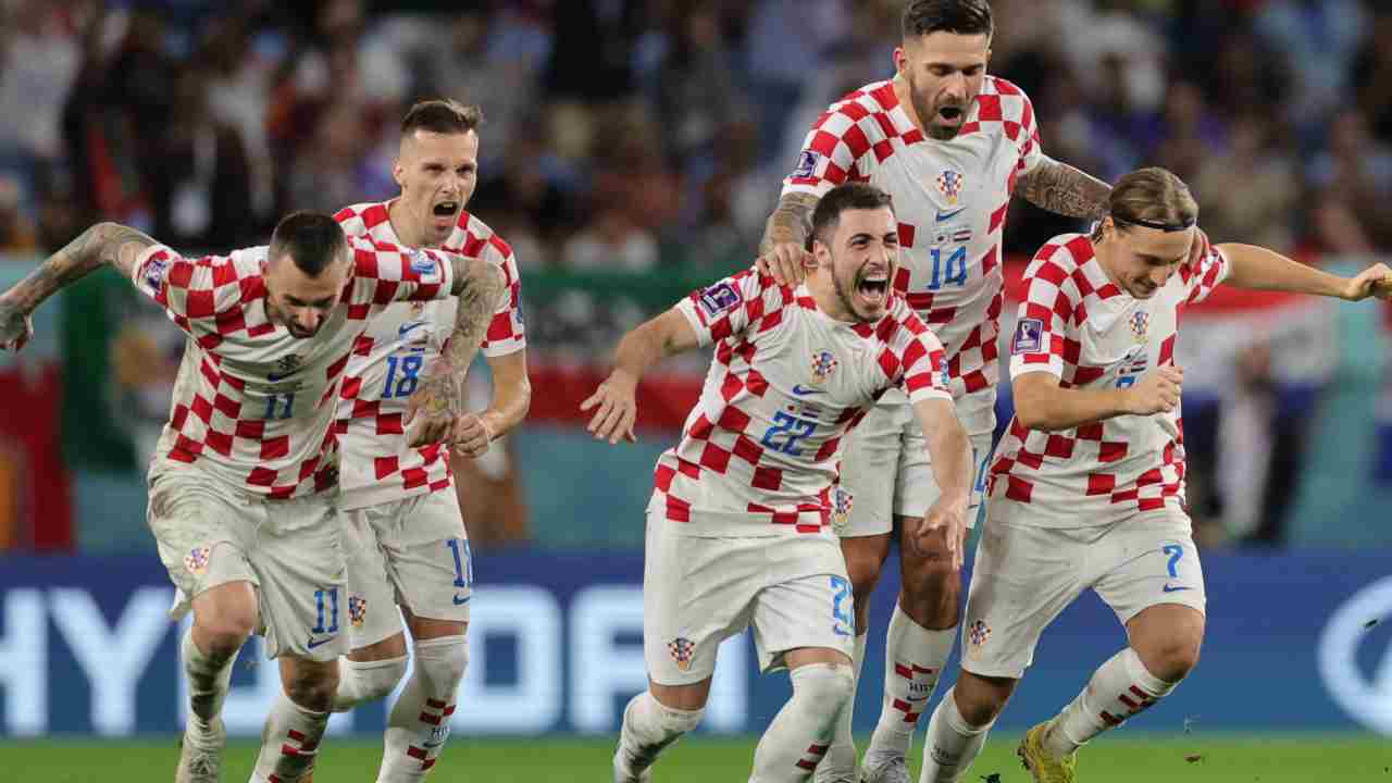 Croatians' joy after qualifying for the quarters