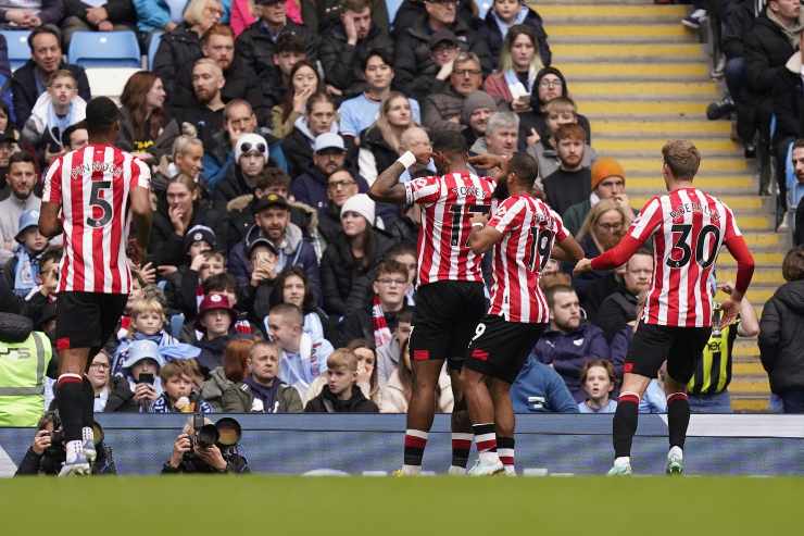 Toney after winning goal at City