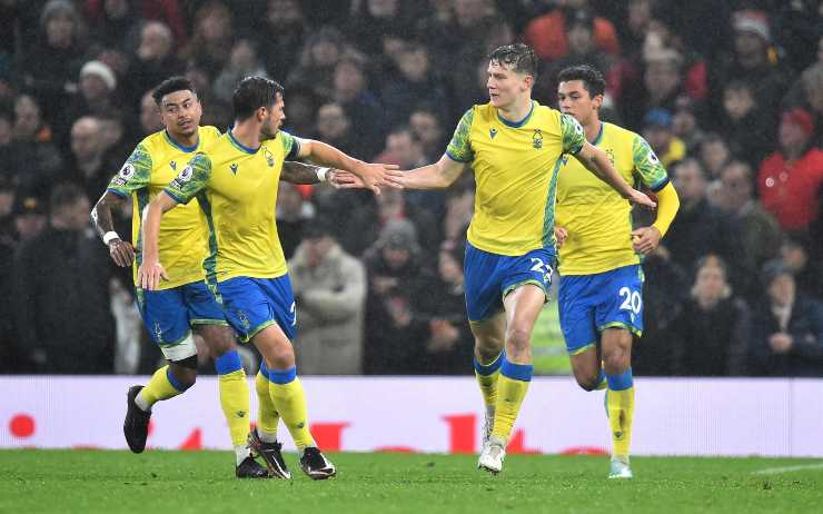 Alguns jogadores da Nottingham Forest