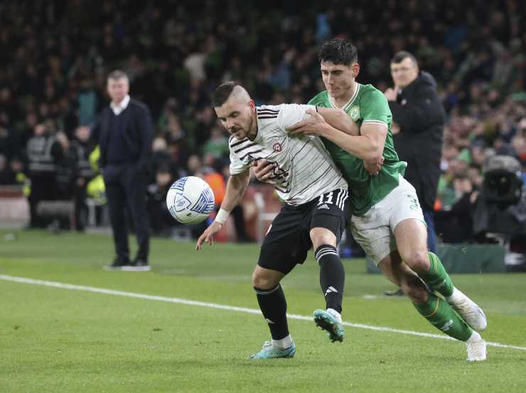 Savajnieks in the Ireland match