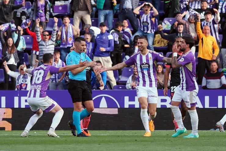 Alguns jogadores do Real Valladolid