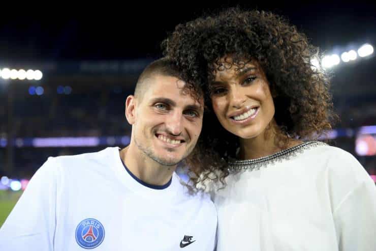 Verratti with partner Jessica Aidi (Lapresse)