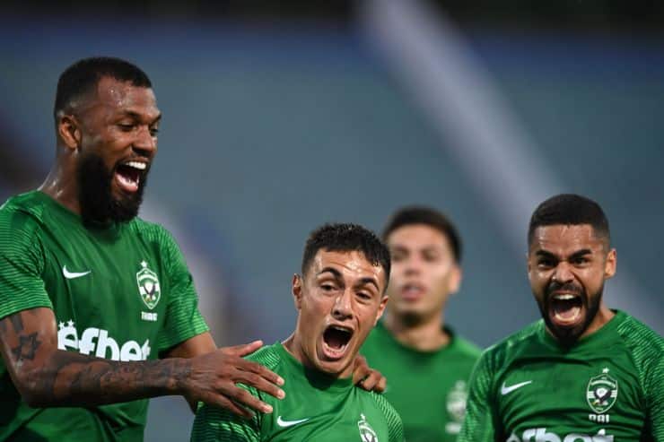 Ludogorets' Tissera's celebration