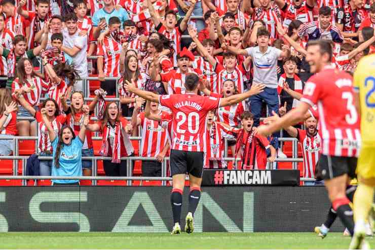 Villalibre celebrates after a goal