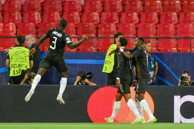 Una celebración de los jugadores del Lens