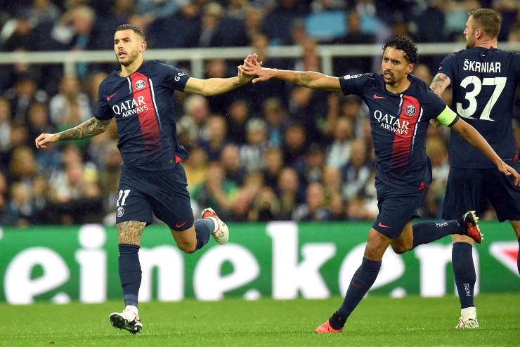 Lucas Hernandez and Marquinhos