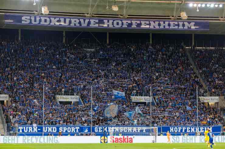 (Hoffenheim fans TheVeggente.it (Ansa)