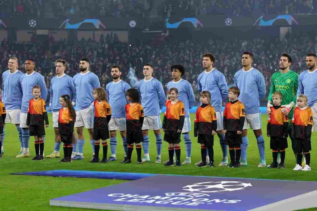 (A Manchester City formation IlVeggente.it (Ansa)