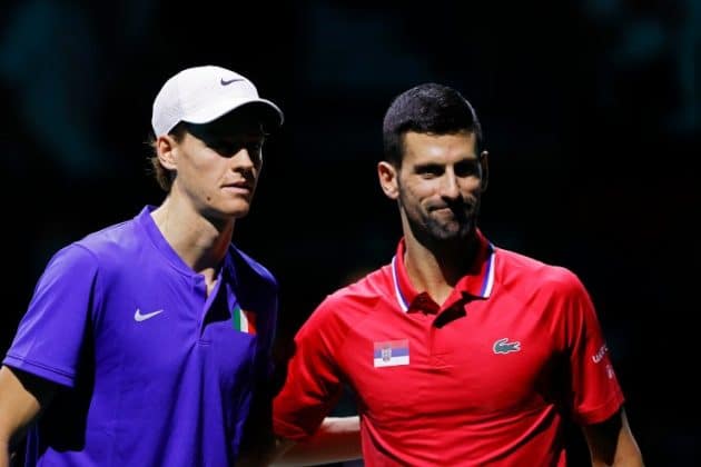 (Sinner and Djokovic (AnsaFoto) Ilveggente.it)