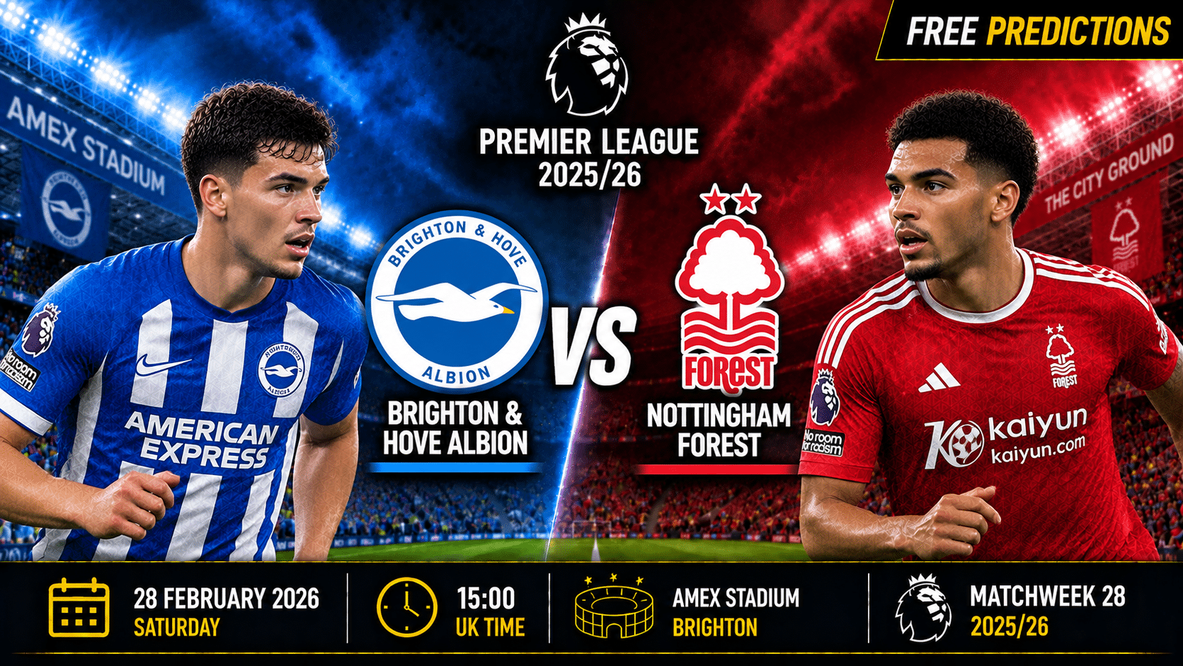 Brighton & Hove Albion vs Nottingham Forest – Premier League 2025/26 Brighton & Hove Albion vs Nottingham Forest – Premier League 2025/26
