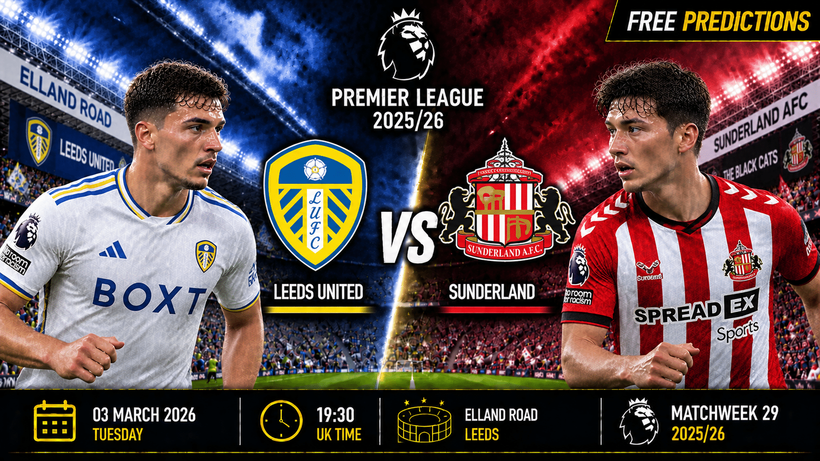 Leeds United – Sunderland – Premier League 2025/26 Leeds United – Sunderland – Premier League 2025/26