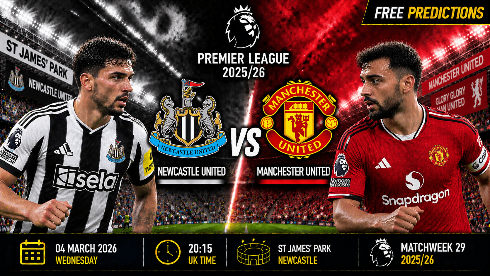 Newcastle United – Manchester United – Premier League 2025/26 Newcastle United – Manchester United – Premier League 2025/26