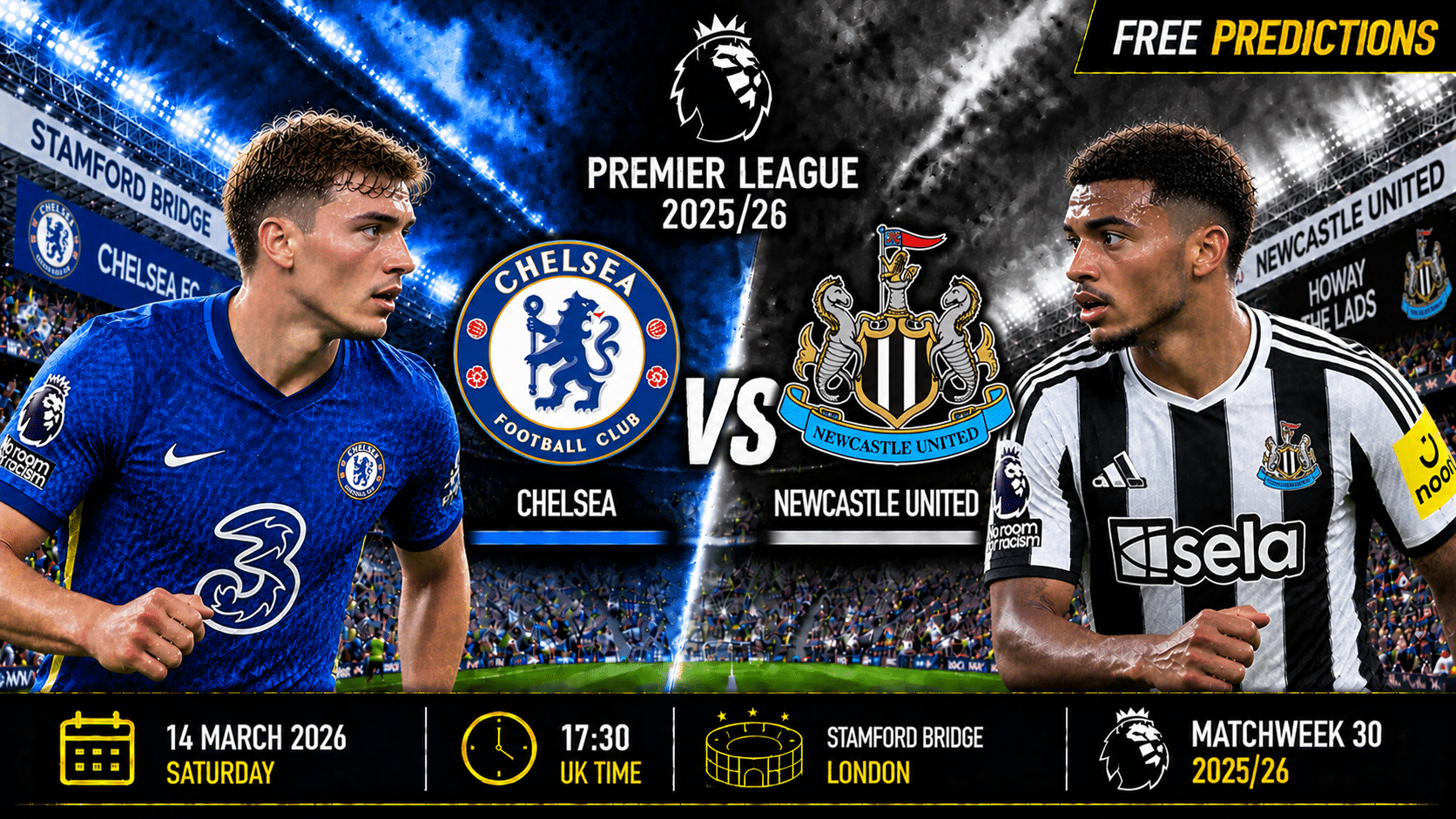 Chelsea gegen Newcastle United – Premier League 2025/26 Chelsea gegen Newcastle United – Premier League 2025/26
