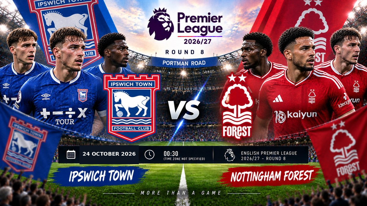 Ipswich – Nottingham – Premier League inglesa 2026/27 – Jornada 8 Ipswich – Nottingham – Premier League inglesa 2026/27 – Jornada 8
