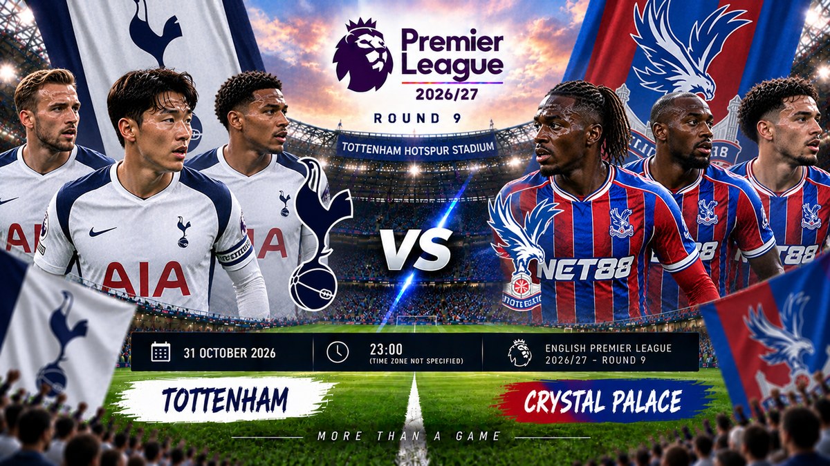 Tottenham – Crystal Palace – Premier League inglesa 2026/27 – Jornada 9 Tottenham – Crystal Palace – Premier League inglesa 2026/27 – Jornada 9