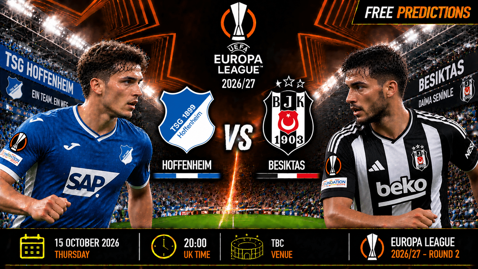 Hoffenheim contra Besiktas – Europa League 2026/27 Hoffenheim contra Besiktas – Europa League 2026/27