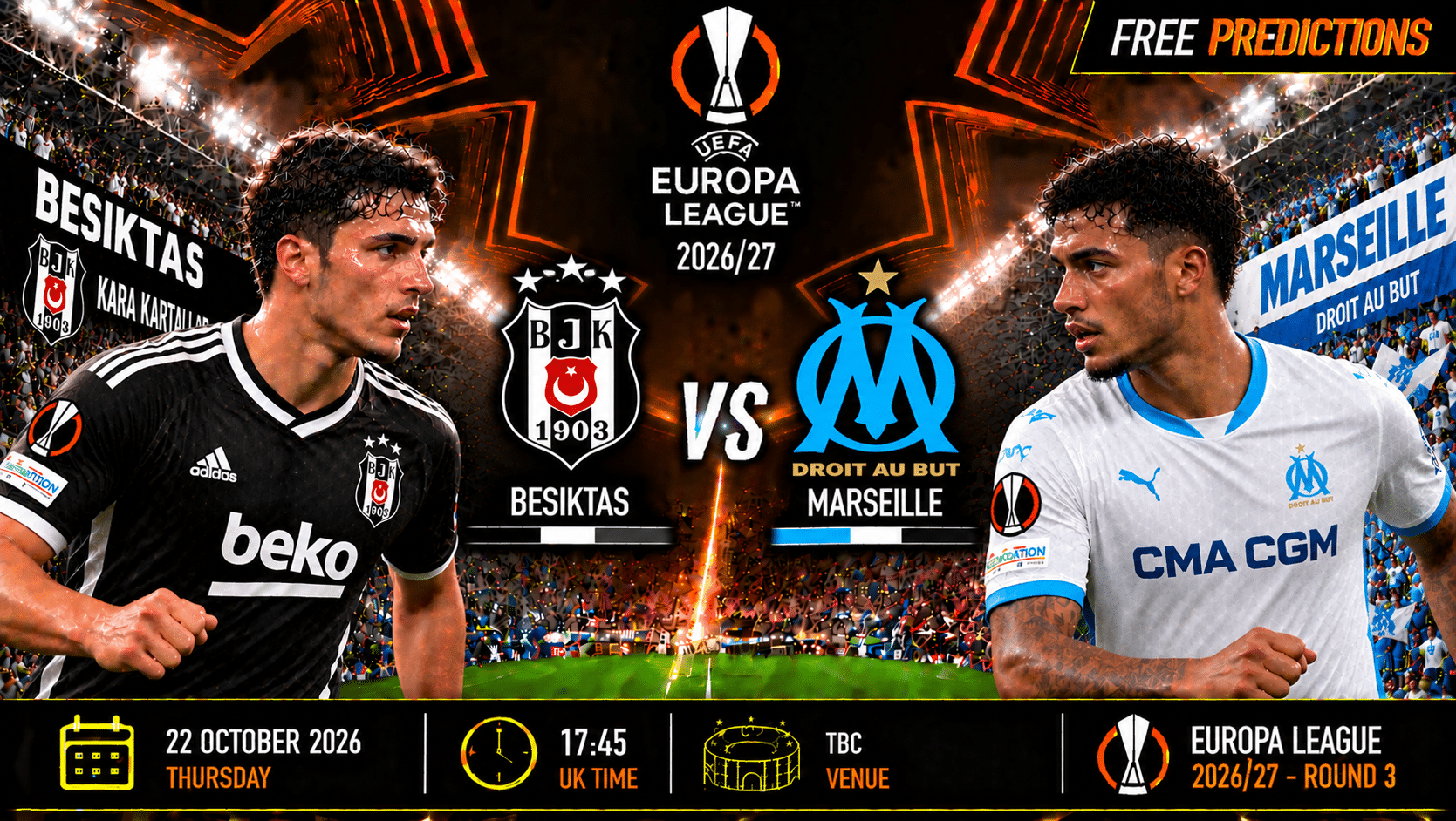 Besiktas vs Crystal Palace – Europa League 2026/27 Besiktas vs Crystal Palace – Europa League 2026/27