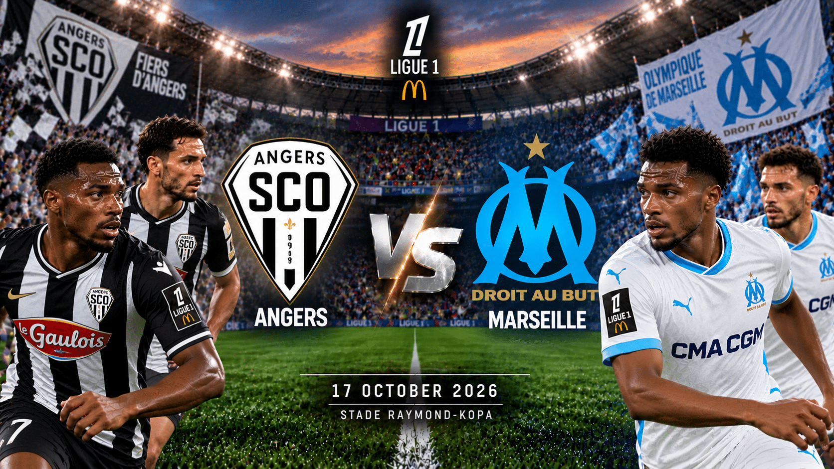 Angers vs Marseille – French Ligue 1 2026/27 Angers vs Marseille – French Ligue 1 2026/27