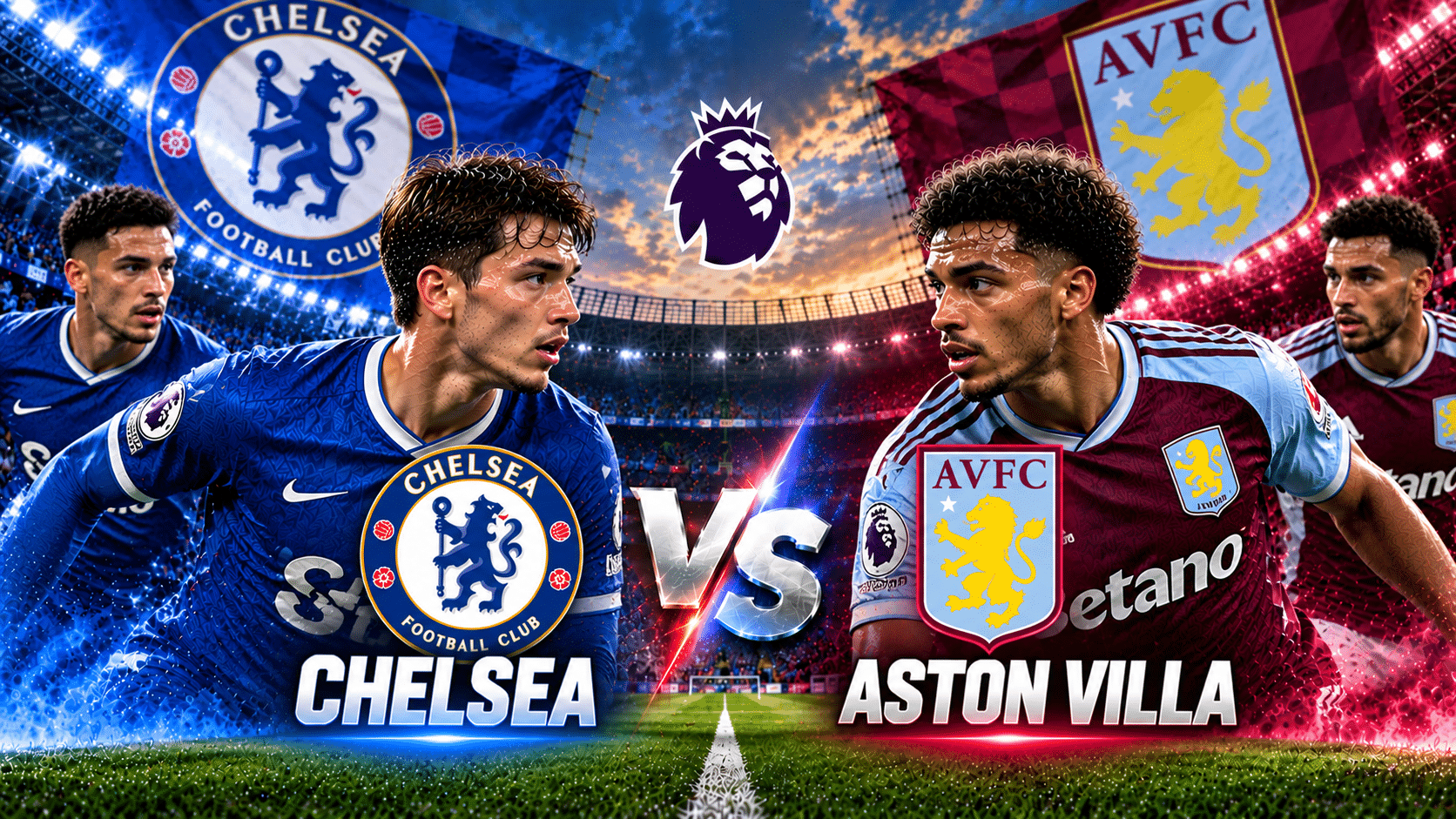 Chelsea mod Aston Villa – Premier League 2026/27 – 16. runde Chelsea mod Aston Villa – Premier League 2026/27 – 16. runde