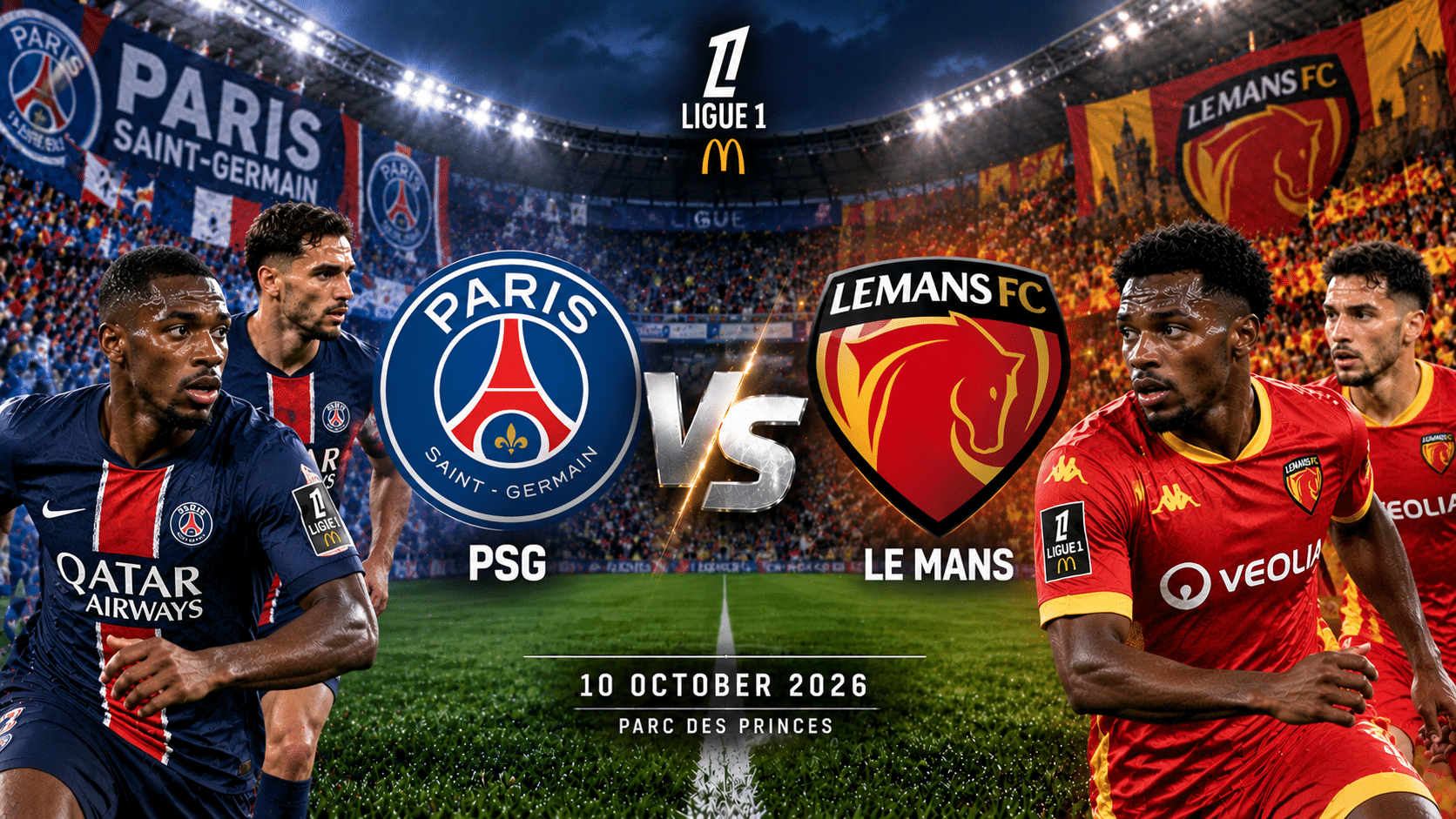 PSG mod Le Mans – Den franske Ligue 1 2026/27 PSG mod Le Mans – Den franske Ligue 1 2026/27
