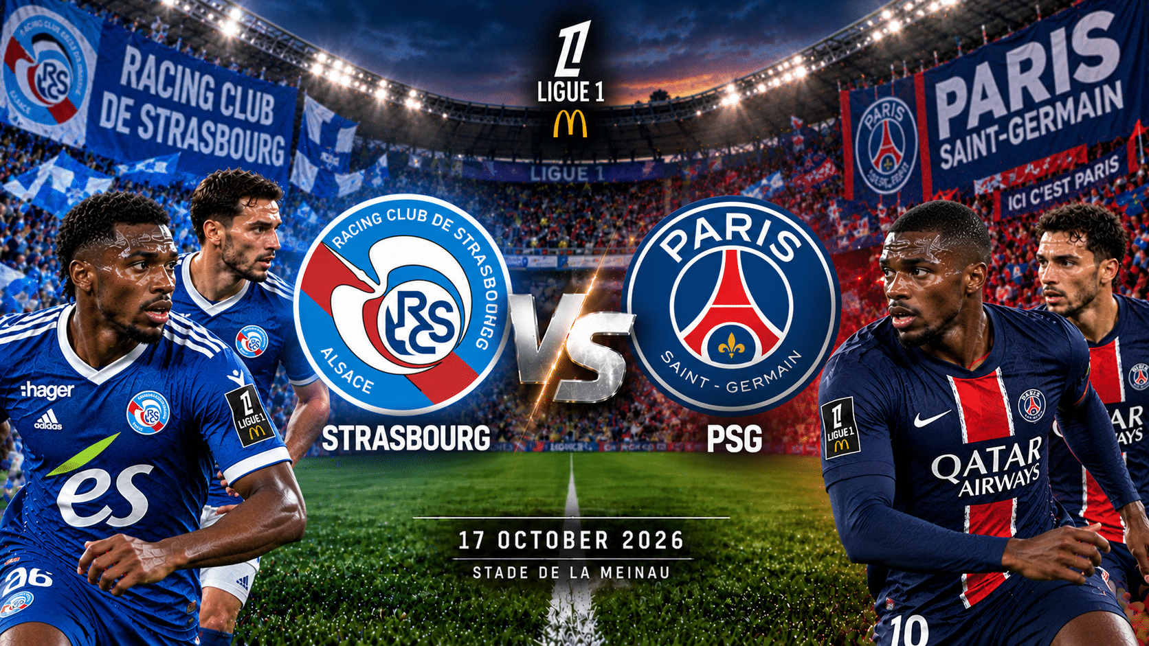 Estrasburgo – PSG – Ligue 1 francesa 2026/27 Estrasburgo – PSG – Ligue 1 francesa 2026/27
