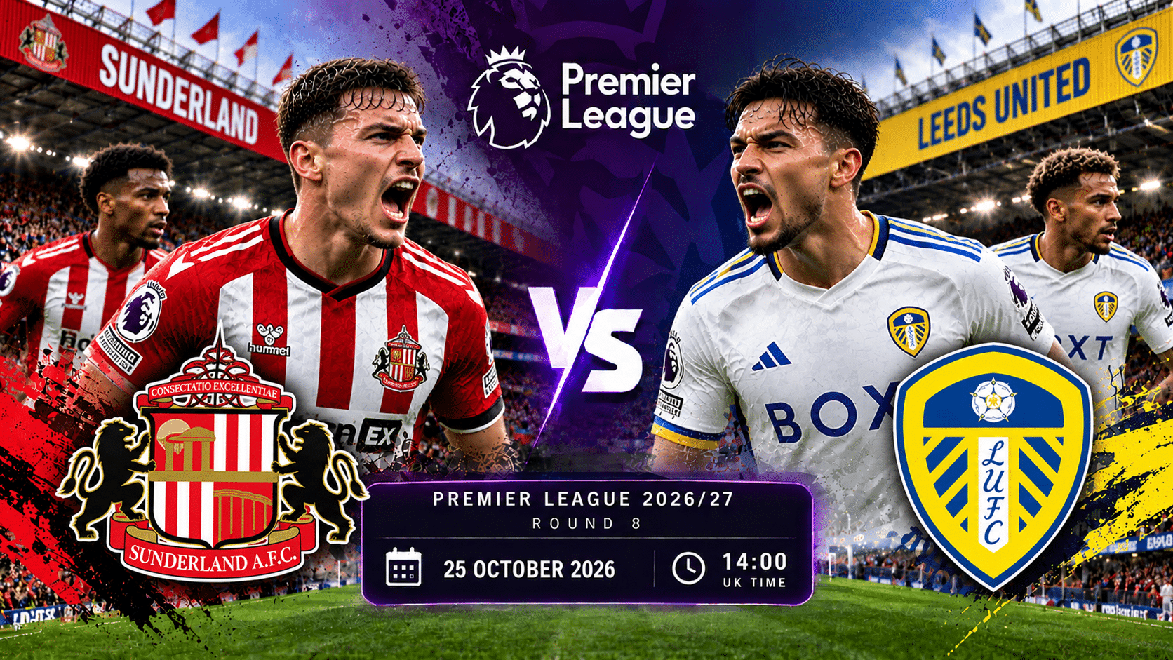 Sunderland – Leeds – Premier League 2026/27 – Jornada 8 Sunderland – Leeds – Premier League 2026/27 – Jornada 8