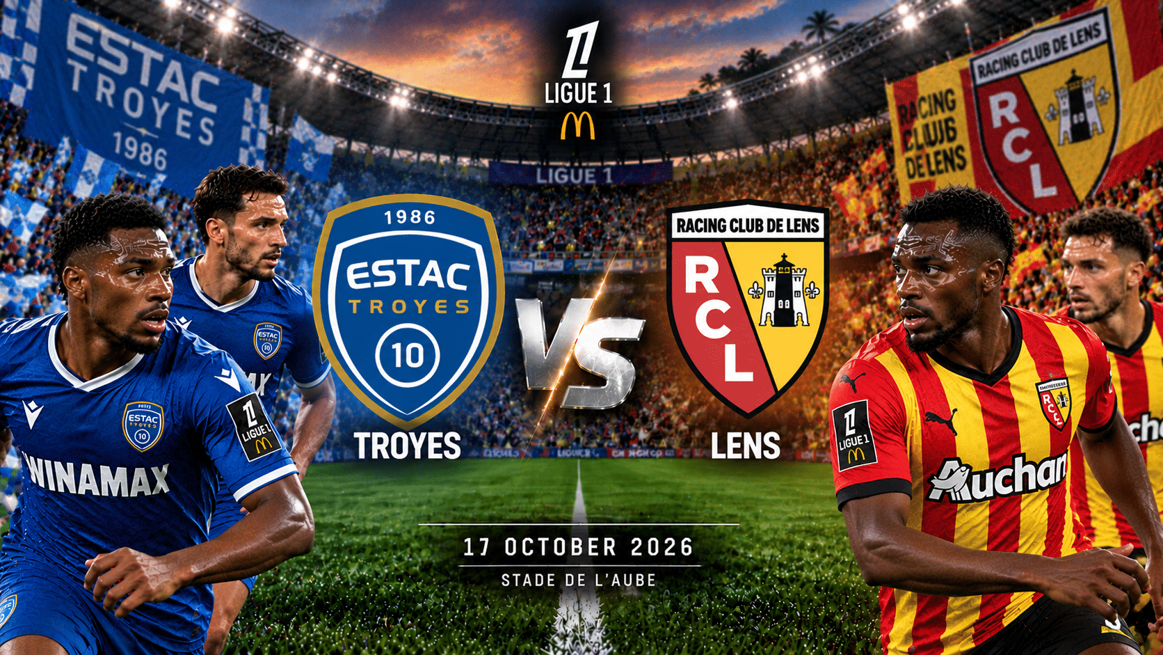 Troyes mod Lens – Den franske Ligue 1 2026/27 Troyes mod Lens – Den franske Ligue 1 2026/27